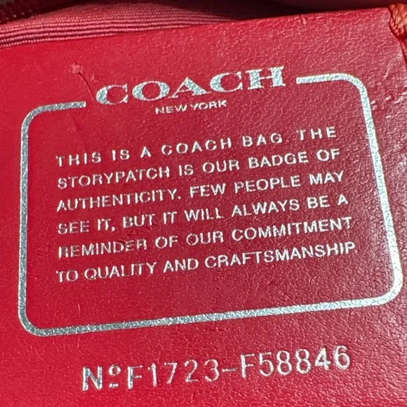 Coach Vibrant Red Leather Tote - Picture 13 of 13